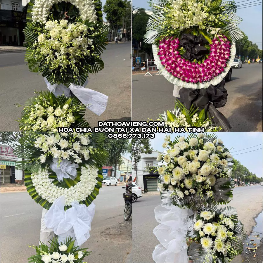 Mẫu hoa chia buồn tham khảo tại Xã Đan Hải, Hà Tĩnh