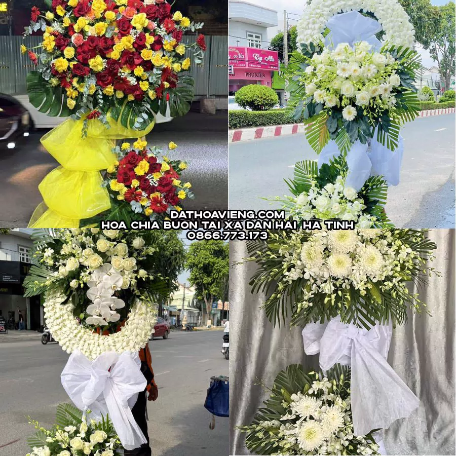 Mẫu hoa chia buồn tham khảo tại Xã Đan Hải, Hà Tĩnh