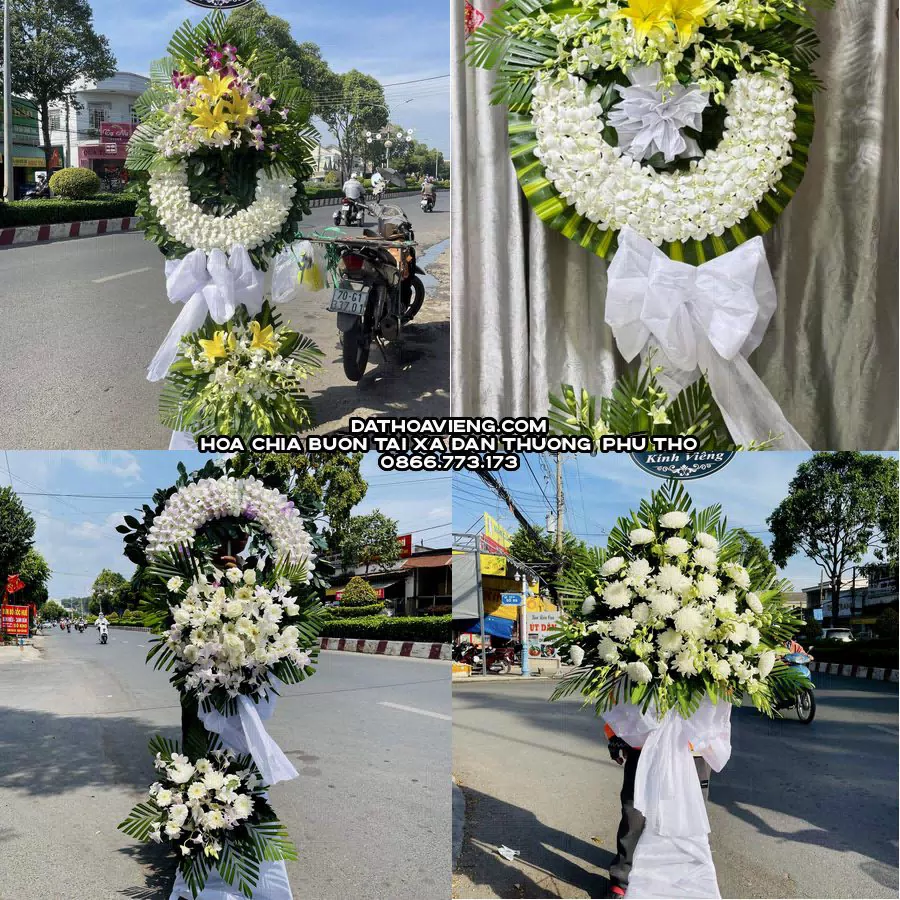 Mẫu hoa chia buồn tham khảo tại Xã Đan Thượng, Phú Thọ