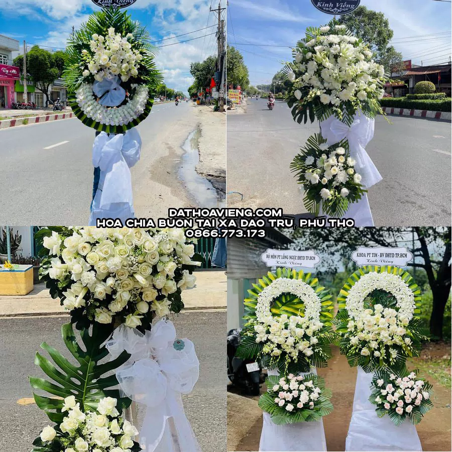 Mẫu hoa chia buồn tham khảo tại Xã Đạo Trù, Phú Thọ