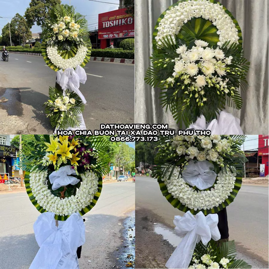 Mẫu hoa chia buồn tham khảo tại Xã Đạo Trù, Phú Thọ