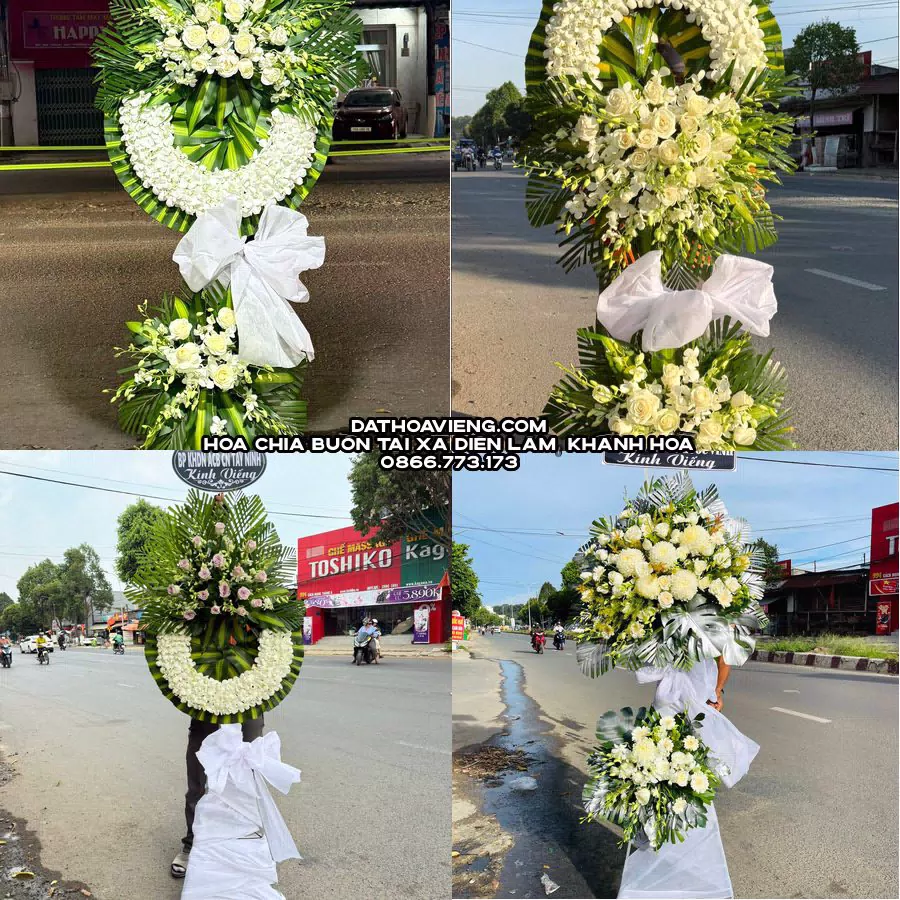 Mẫu hoa chia buồn tham khảo tại Xã Diên Lâm, Khánh Hoà