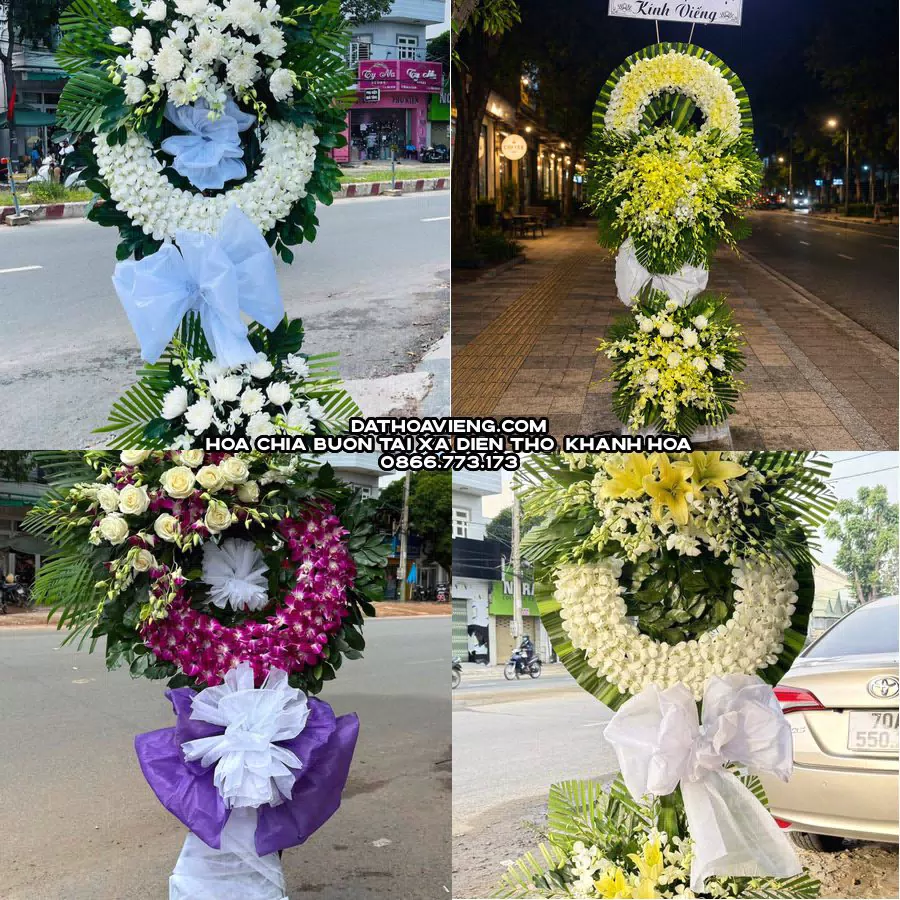 Mẫu hoa chia buồn tham khảo tại Xã Diên Thọ, Khánh Hòa