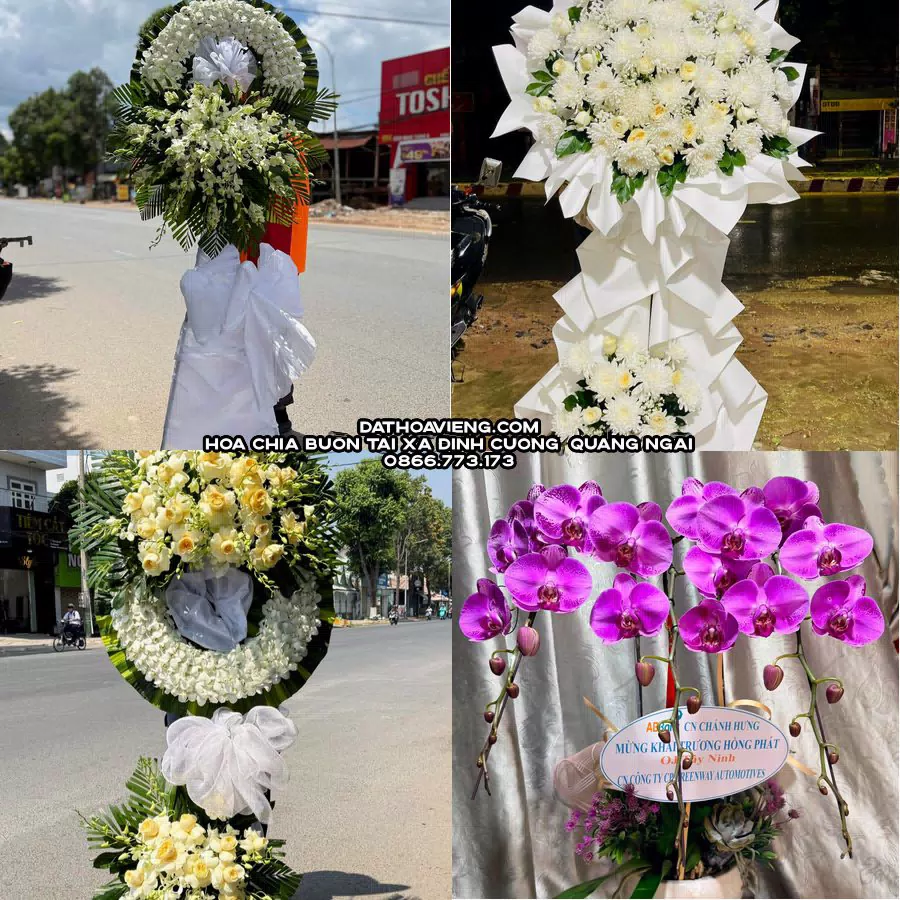 Mẫu hoa chia buồn tham khảo tại Xã Đình Cương, Quảng Ngãi