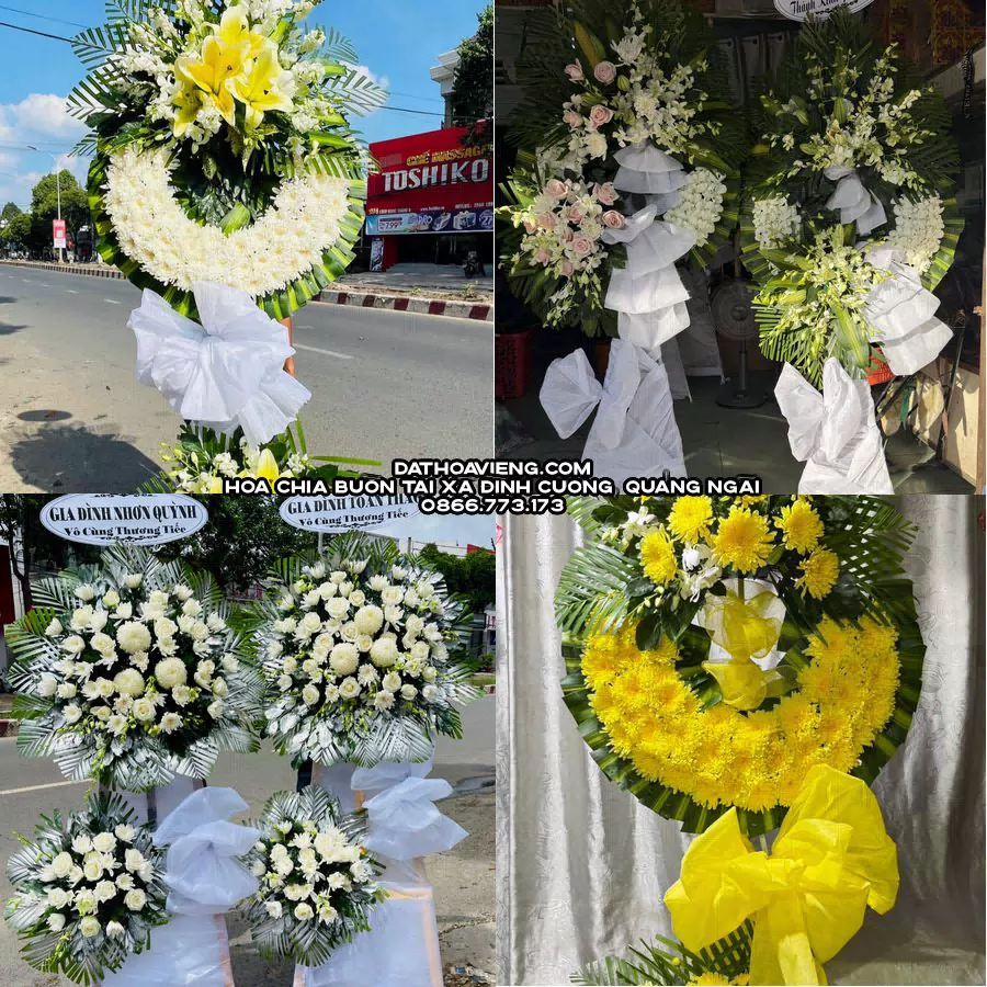 Mẫu hoa chia buồn tham khảo tại Xã Đình Cương, Quảng Ngãi