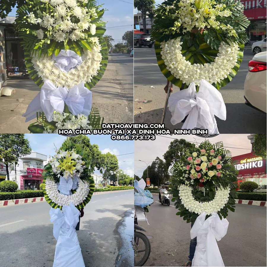 Mẫu hoa chia buồn tham khảo tại Xã Định Hóa, Ninh Bình