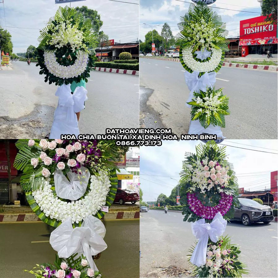Mẫu hoa chia buồn tham khảo tại Xã Định Hóa, Ninh Bình