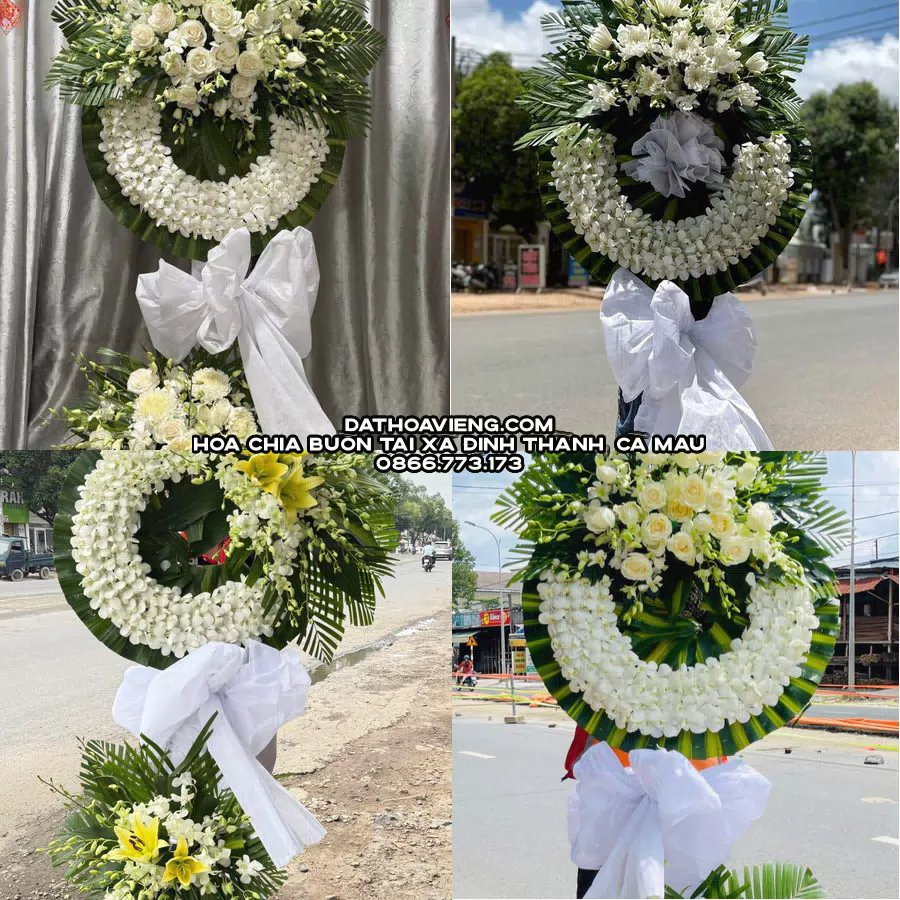 Mẫu hoa chia buồn tham khảo tại Xã Định Thành, Cà Mau