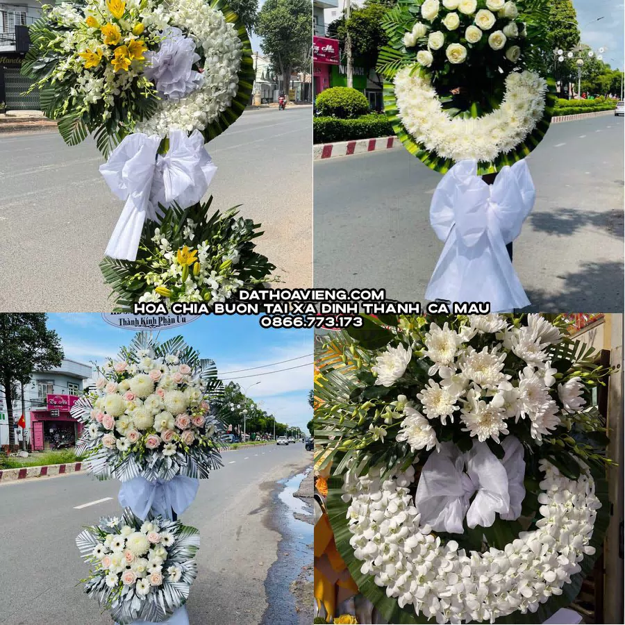 Mẫu hoa chia buồn tham khảo tại Xã Định Thành, Cà Mau
