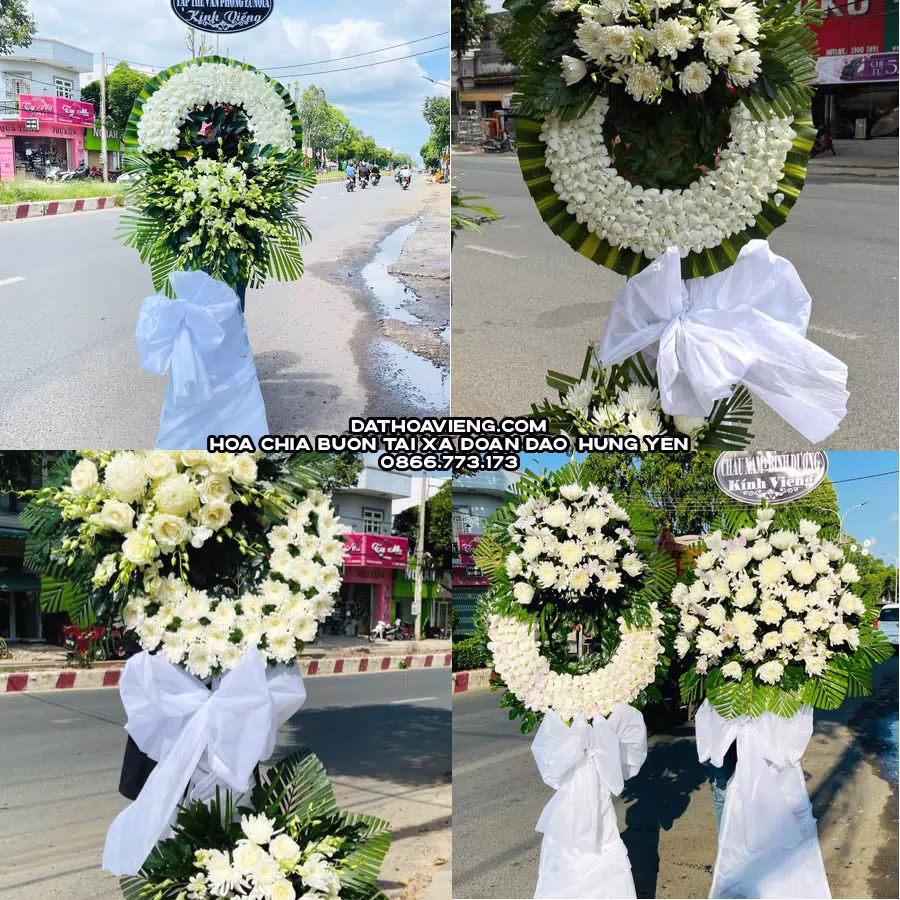 Mẫu hoa chia buồn tham khảo tại Xã Đoàn Đào, Hưng Yên