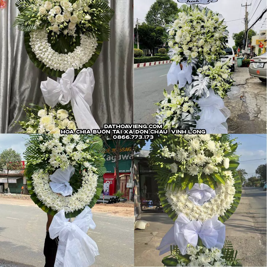 Mẫu hoa chia buồn tham khảo tại Xã Đôn Châu, Vĩnh Long