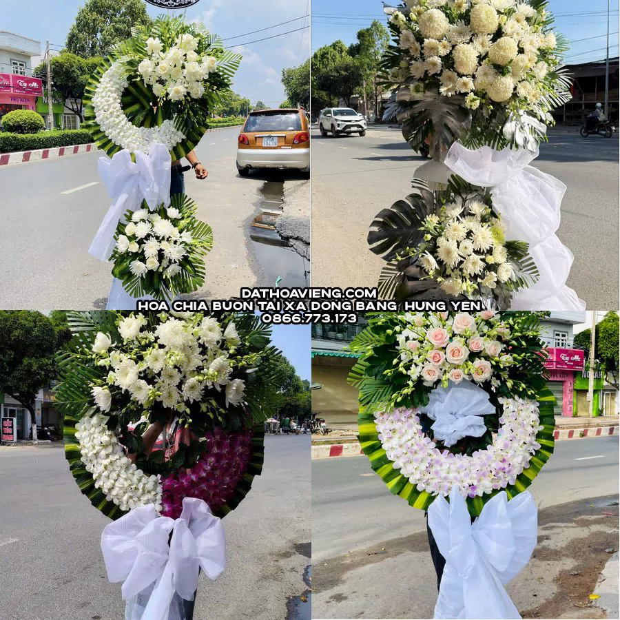 Mẫu hoa chia buồn tham khảo tại Xã Đồng Bằng, Hưng Yên