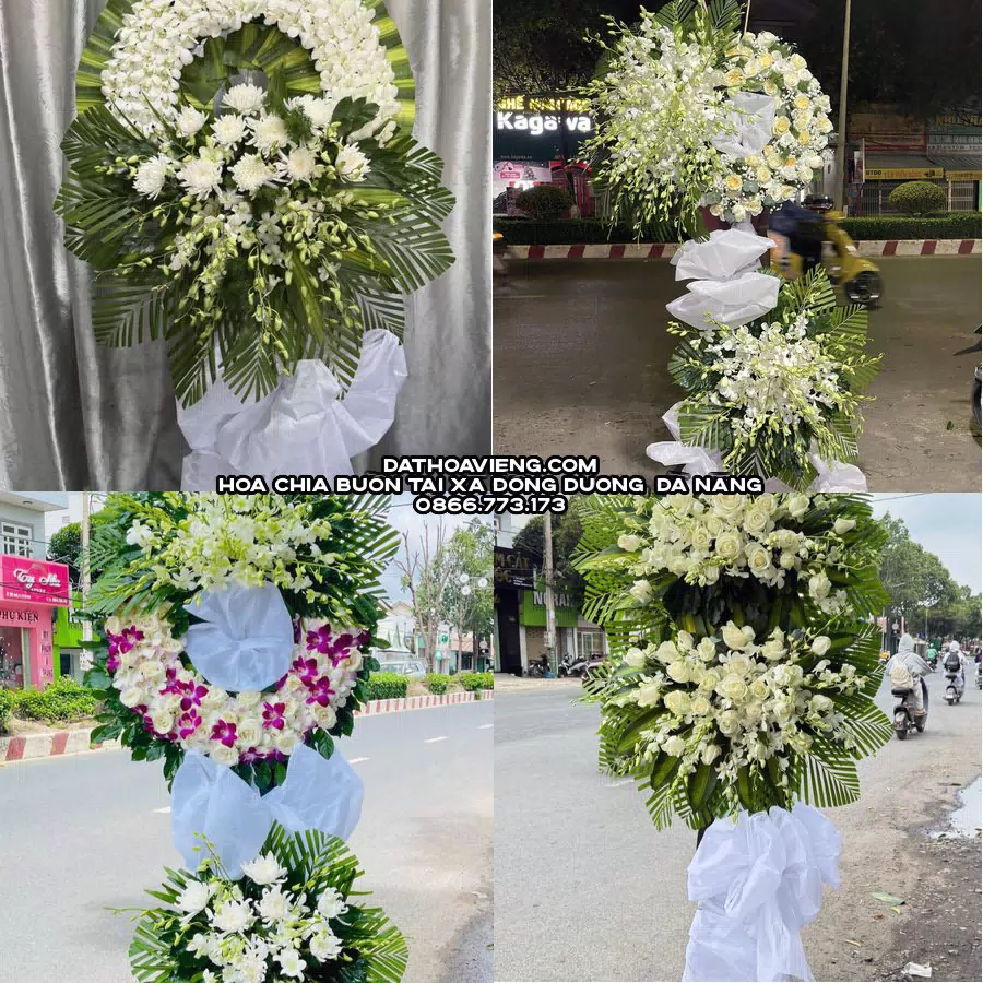Mẫu hoa chia buồn tham khảo tại Xã Đồng Dương, Đà Nẵng