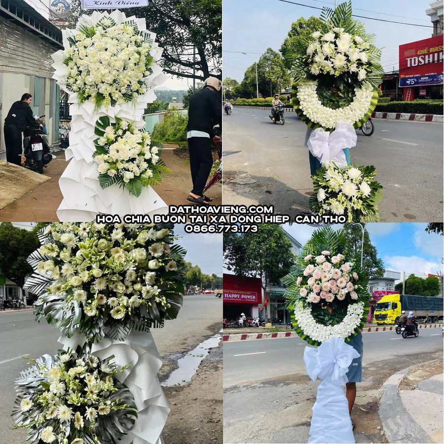 Mẫu hoa chia buồn tham khảo tại Xã Đông Hiệp, Cần Thơ