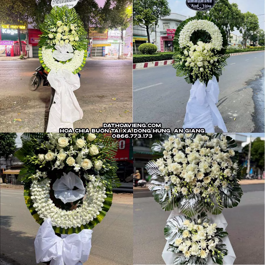 Mẫu hoa chia buồn tham khảo tại Xã Đông Hưng, An Giang