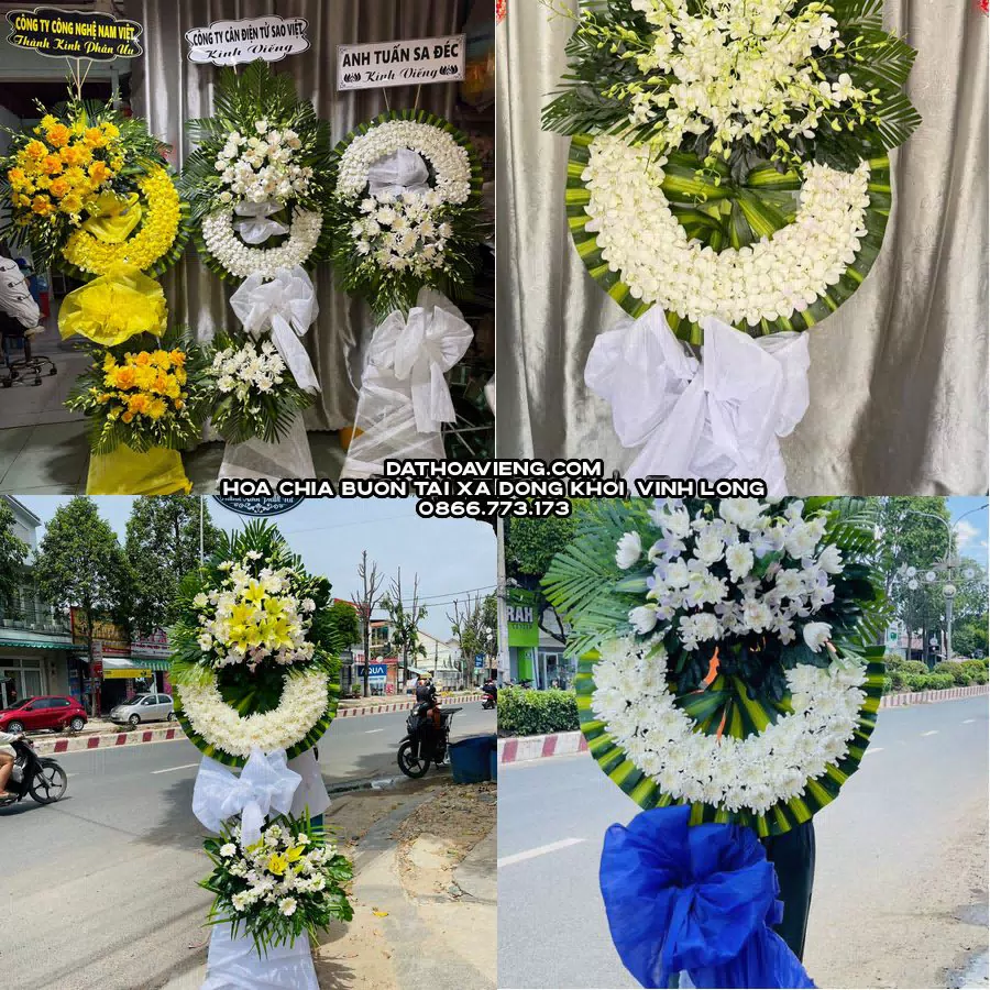 Mẫu hoa chia buồn tham khảo tại Xã Đồng Khởi, Vĩnh Long