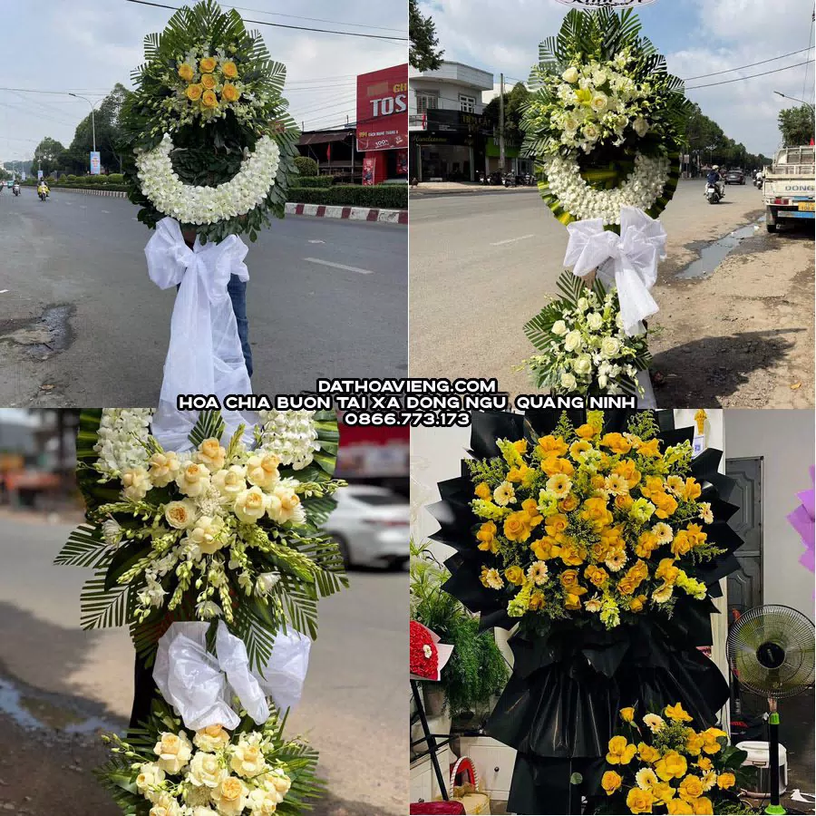 Mẫu hoa chia buồn tham khảo tại Xã Đông Ngũ, Quảng Ninh