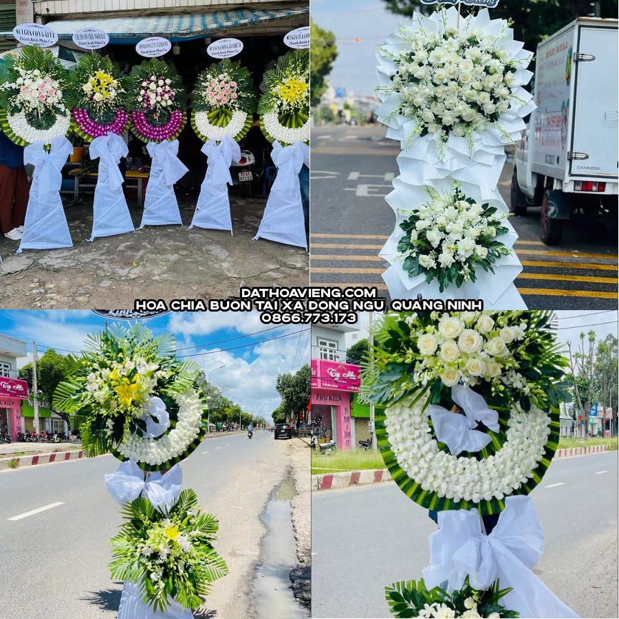 Mẫu hoa chia buồn tham khảo tại Xã Đông Ngũ, Quảng Ninh