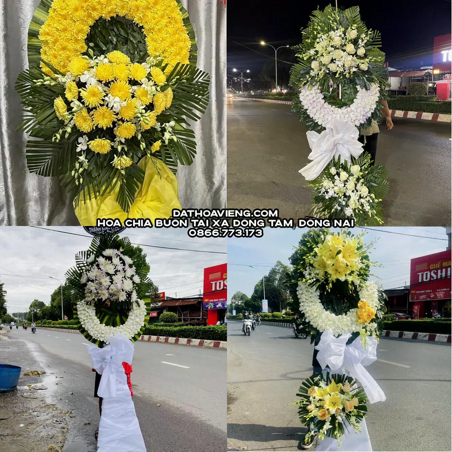 Mẫu hoa chia buồn tham khảo tại Xã Đồng Tâm, Đồng Nai