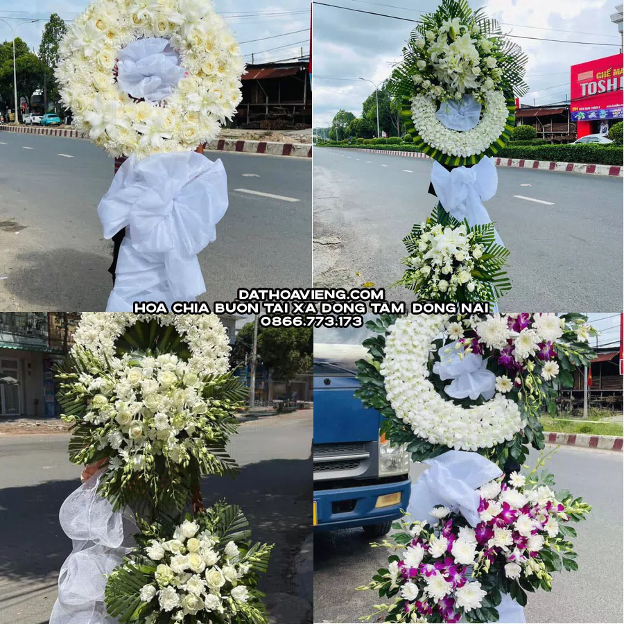 Mẫu hoa chia buồn tham khảo tại Xã Đồng Tâm, Đồng Nai