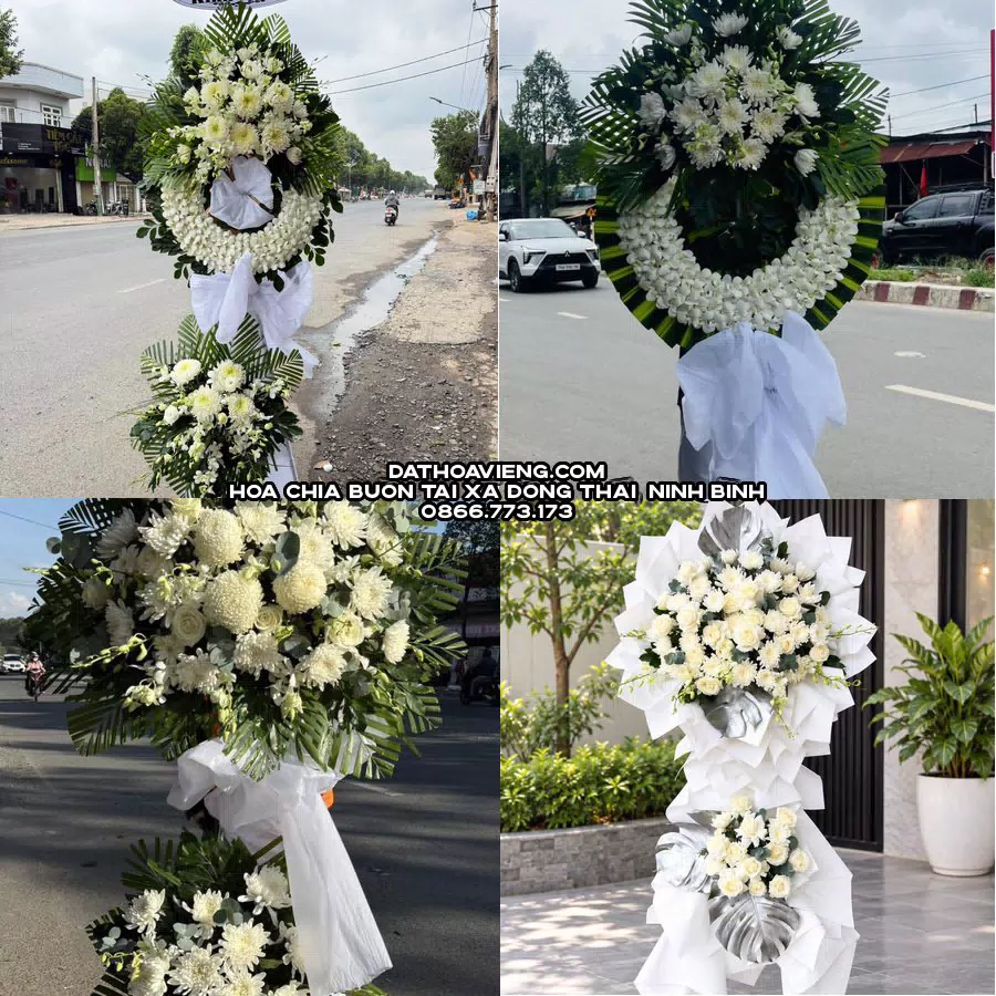 Mẫu hoa chia buồn tham khảo tại Xã Đồng Thái, Ninh Bình