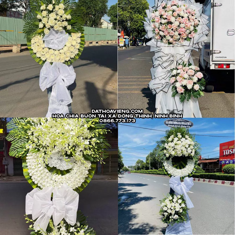 Mẫu hoa chia buồn tham khảo tại Xã Đồng Thịnh, Ninh Bình