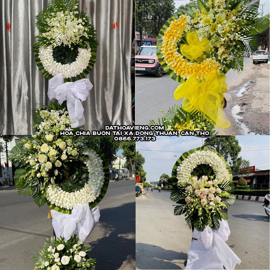 Mẫu hoa chia buồn tham khảo tại Xã Đông Thuận, Cần Thơ