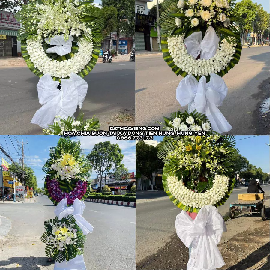 Mẫu hoa chia buồn tham khảo tại Xã Đông Tiên Hưng, Hưng Yên