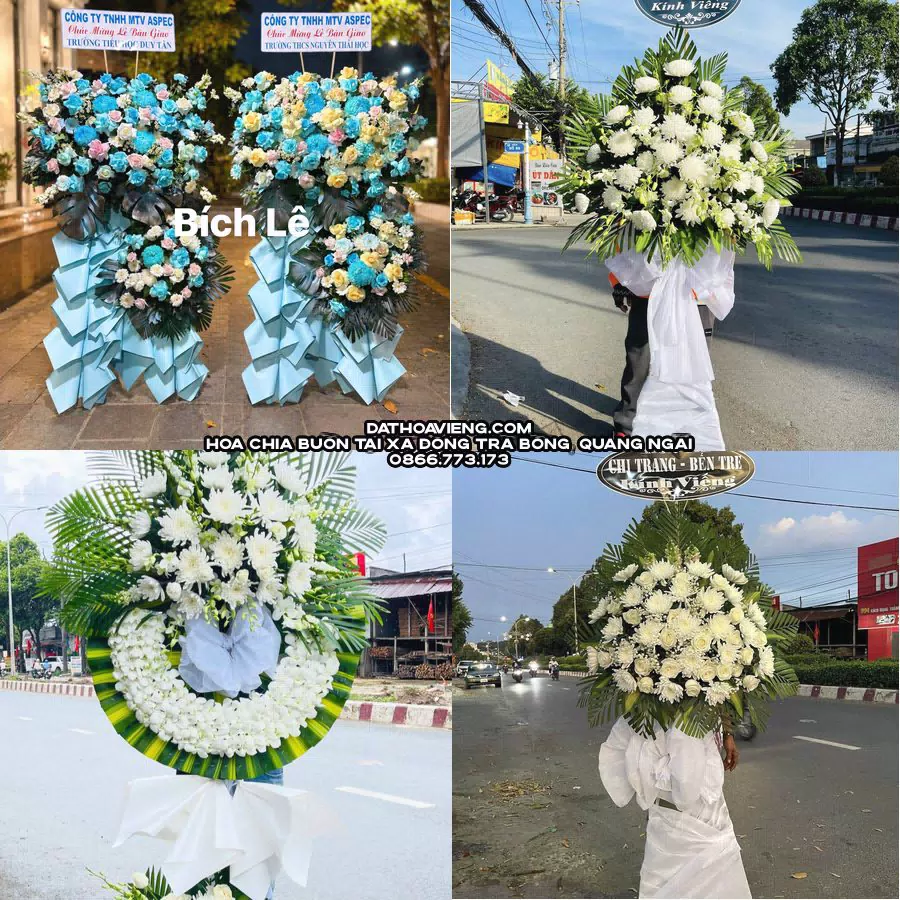Mẫu hoa chia buồn tham khảo tại Xã Đông Trà Bồng, Quảng Ngãi