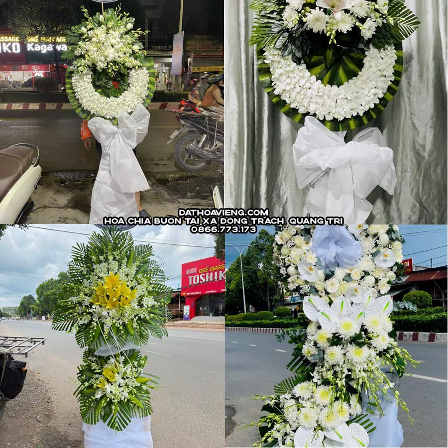 Mẫu hoa chia buồn tham khảo tại Xã Đông Trạch, Quảng Trị