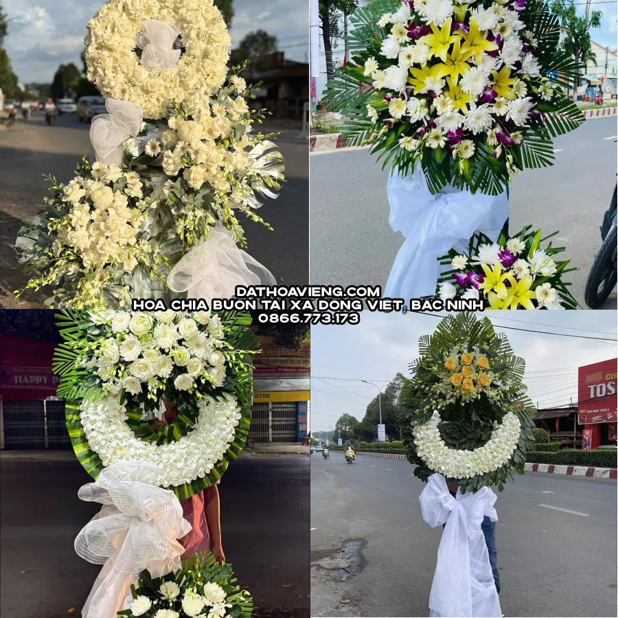 Mẫu hoa chia buồn tham khảo tại Xã Đồng Việt, Bắc Ninh
