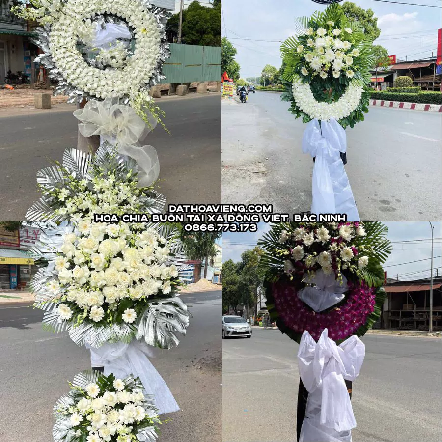 Mẫu hoa chia buồn tham khảo tại Xã Đồng Việt, Bắc Ninh