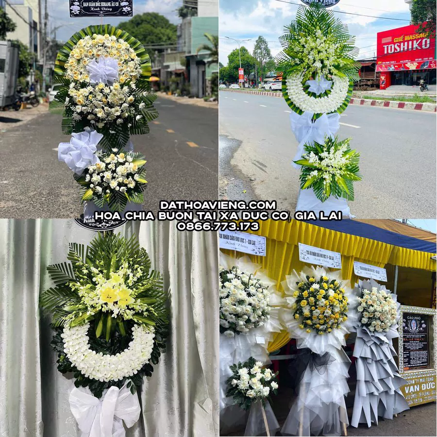 Mẫu hoa chia buồn tham khảo tại Xã Đức Cơ, Gia Lai