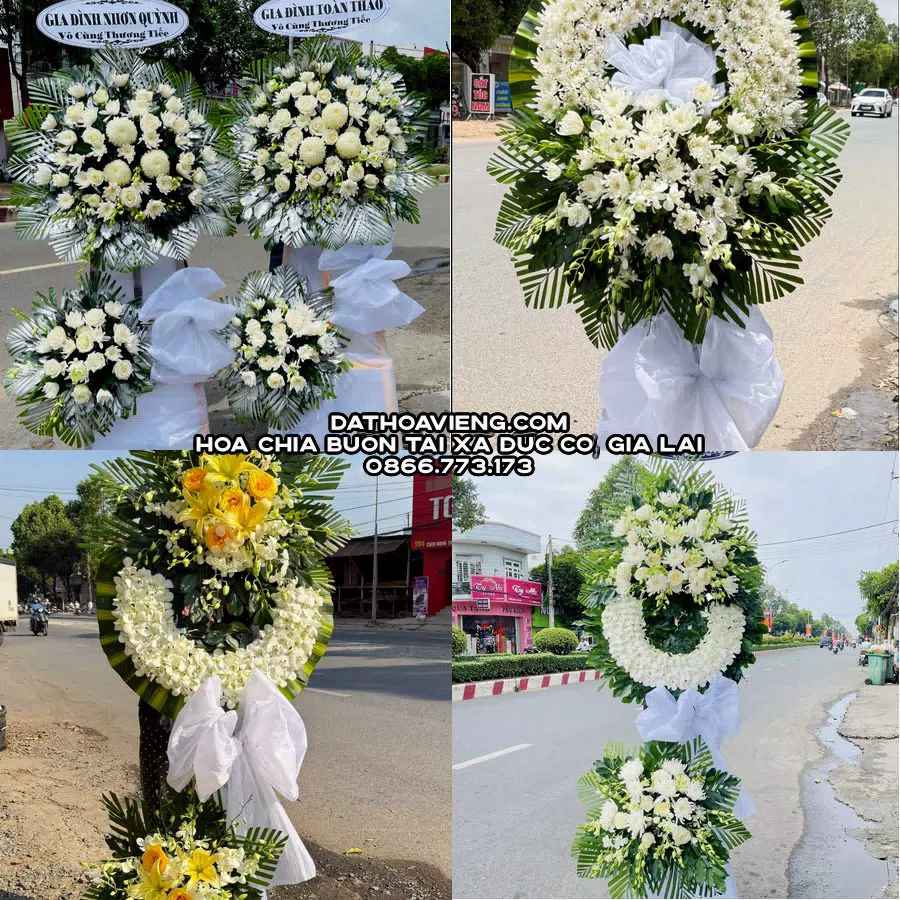 Mẫu hoa chia buồn tham khảo tại Xã Đức Cơ, Gia Lai