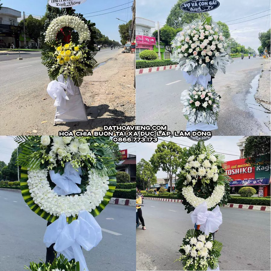 Mẫu hoa chia buồn tham khảo tại Xã Đức Lập, Lâm Đồng