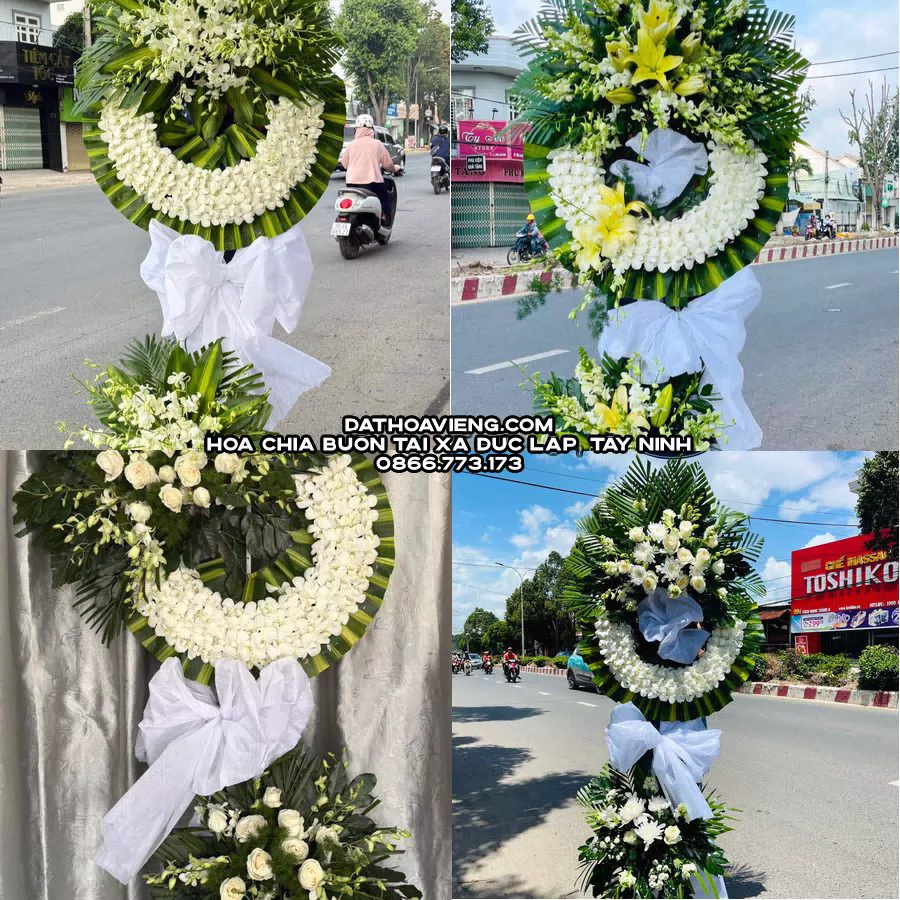 Mẫu hoa chia buồn tham khảo tại Xã Đức Lập, Tây Ninh