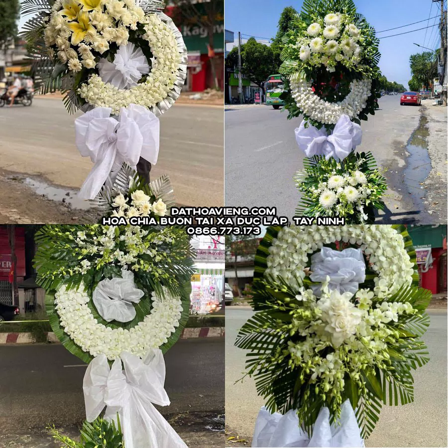 Mẫu hoa chia buồn tham khảo tại Xã Đức Lập, Tây Ninh