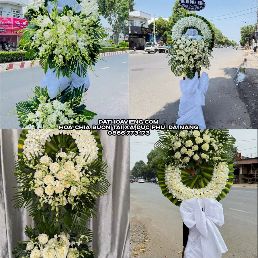 Mẫu hoa chia buồn tham khảo tại Xã Đức Phú, Đà Nẵng
