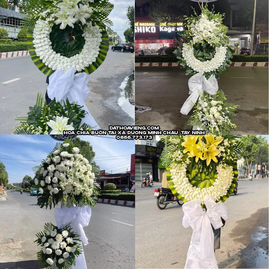 Mẫu hoa chia buồn tham khảo tại Xã Dương Minh Châu, Tây Ninh