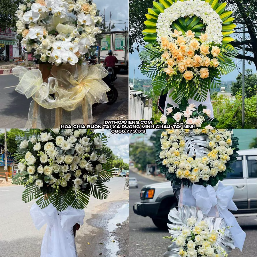 Mẫu hoa chia buồn tham khảo tại Xã Dương Minh Châu, Tây Ninh