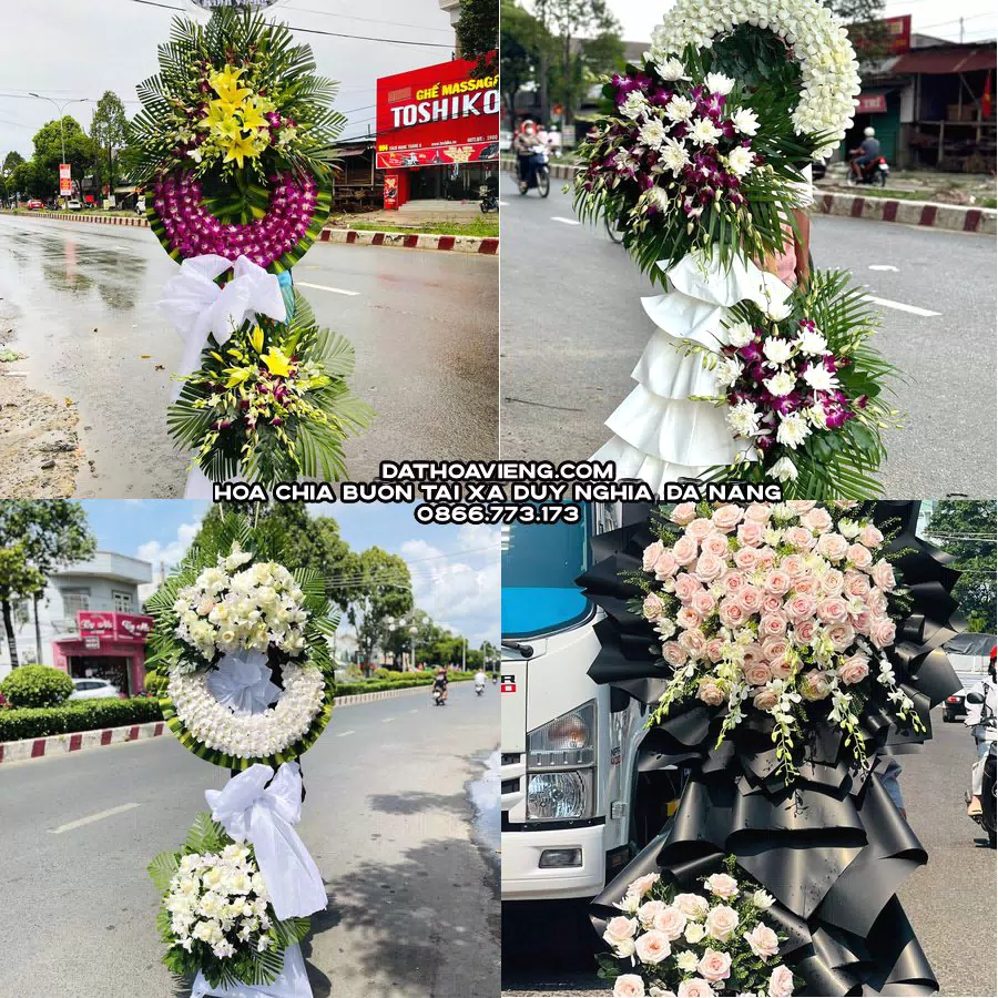 Mẫu hoa chia buồn tham khảo tại Xã Duy Nghĩa, Đà Nẵng