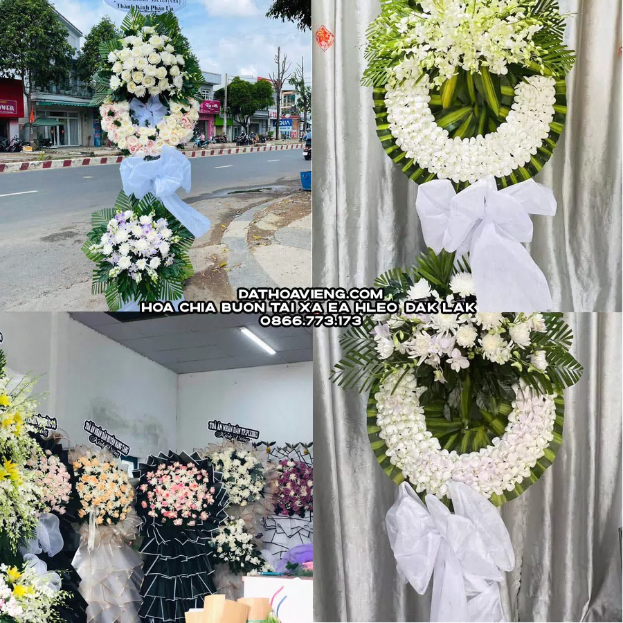 Mẫu hoa chia buồn tham khảo tại Xã Ea H’Leo, Đắk Lắk