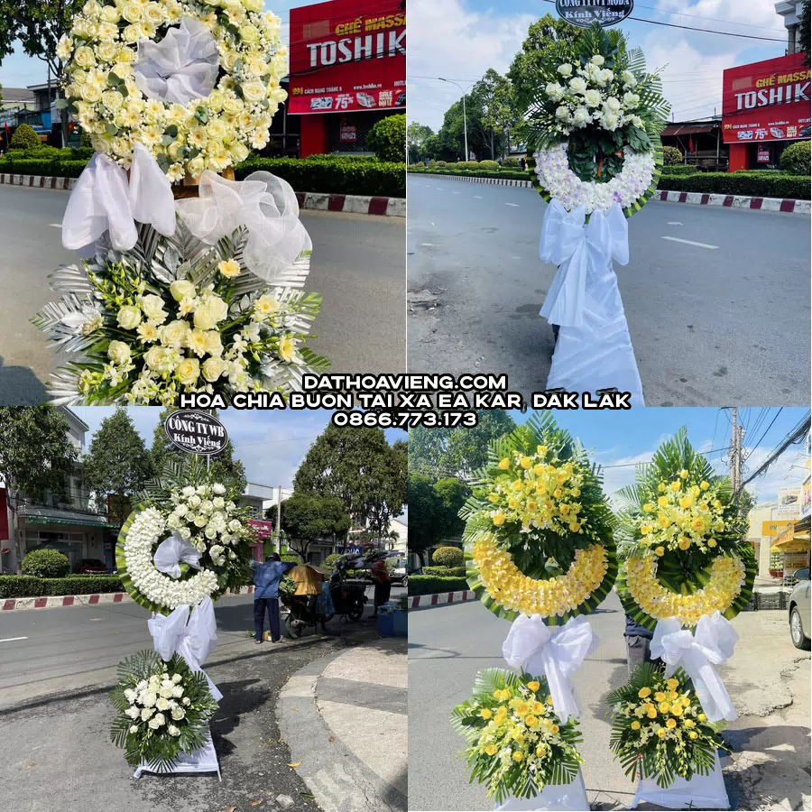 Mẫu hoa chia buồn tham khảo tại Xã Ea Kar, Đắk Lắk