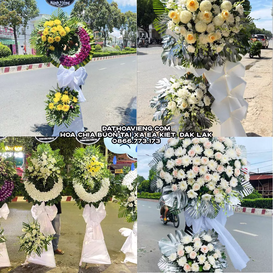 Mẫu hoa chia buồn tham khảo tại Xã Ea Kiết, Đắk Lắk