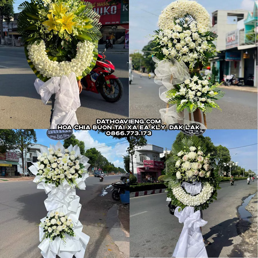 Mẫu hoa chia buồn tham khảo tại Xã Ea Kly, Đắk Lắk