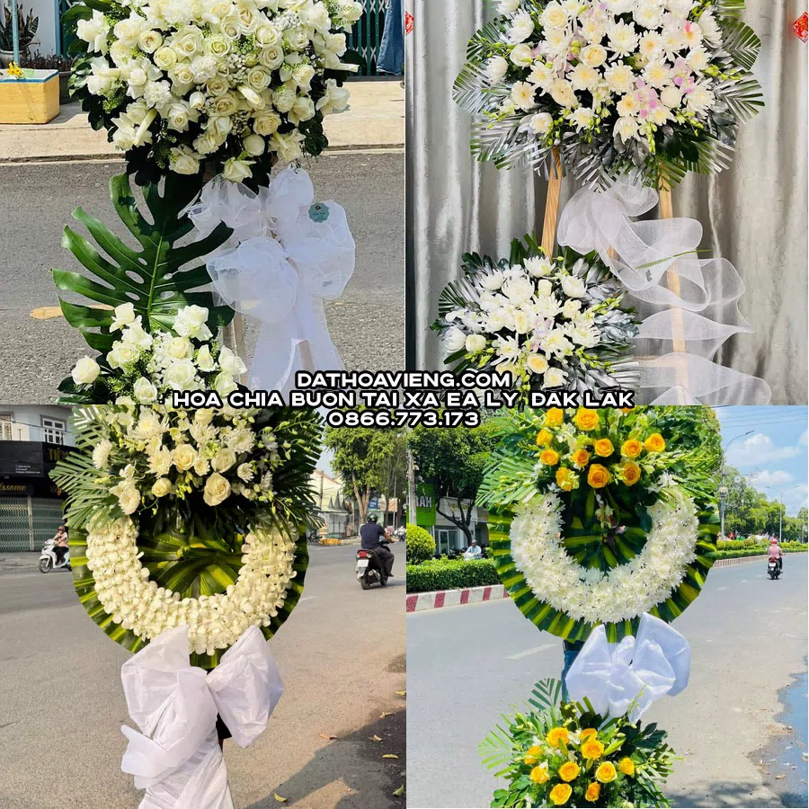 Mẫu hoa chia buồn tham khảo tại Xã Ea Ly, Đắk Lắk