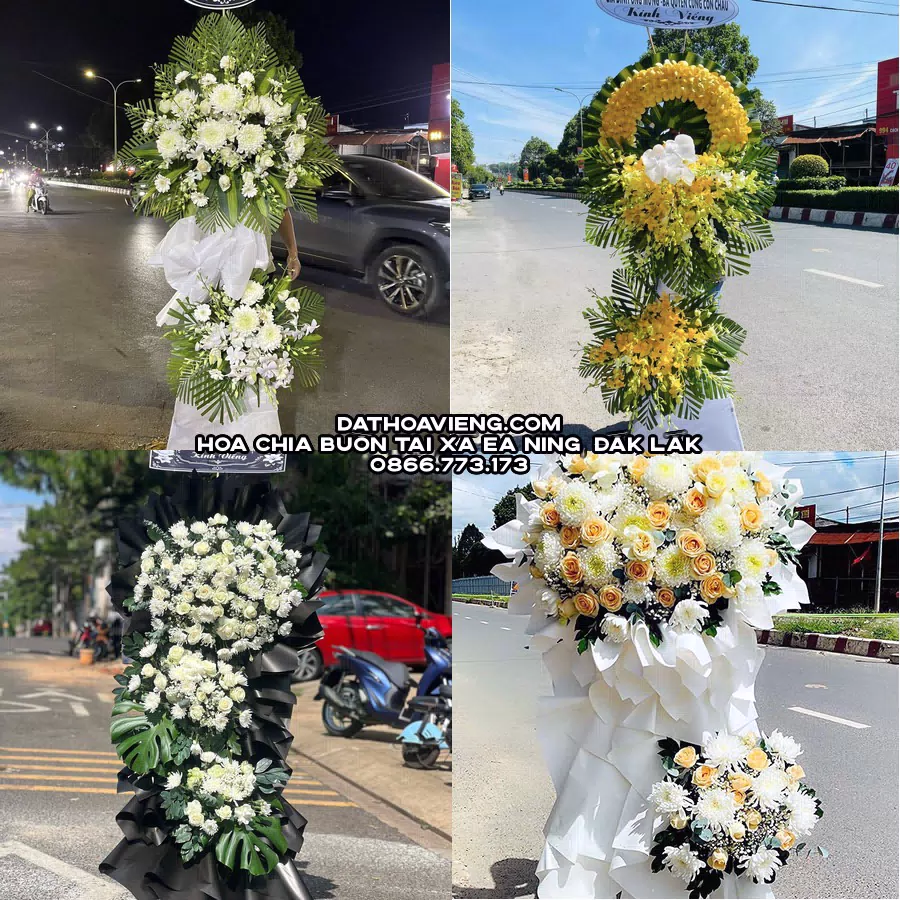 Mẫu hoa chia buồn tham khảo tại Xã Ea Ning, Đắk Lắk