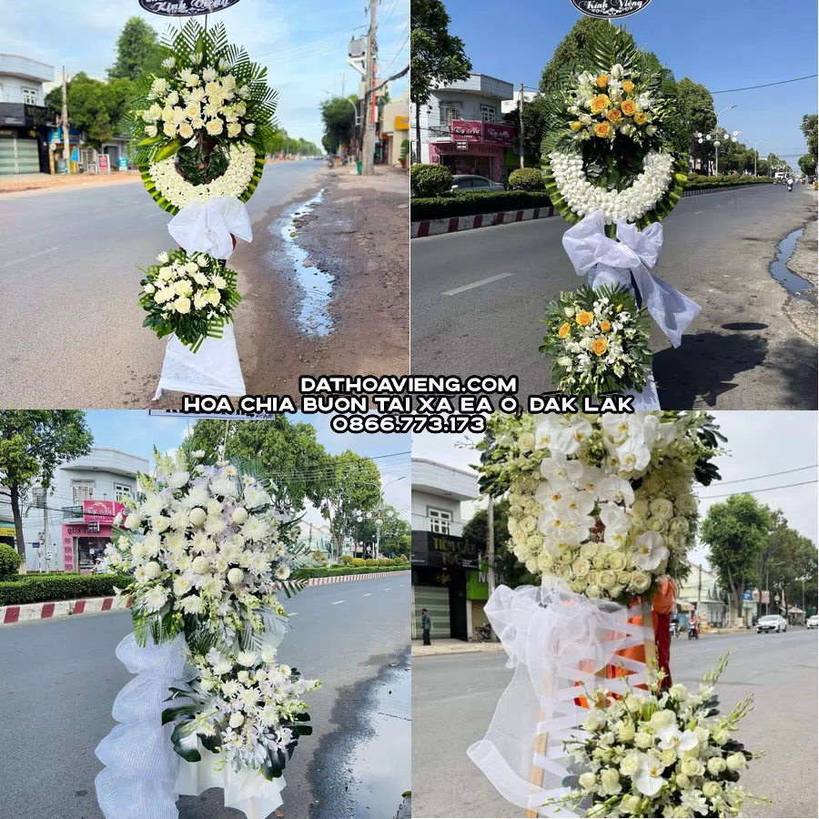 Mẫu hoa chia buồn tham khảo tại Xã Ea Ô, Đắk Lắk