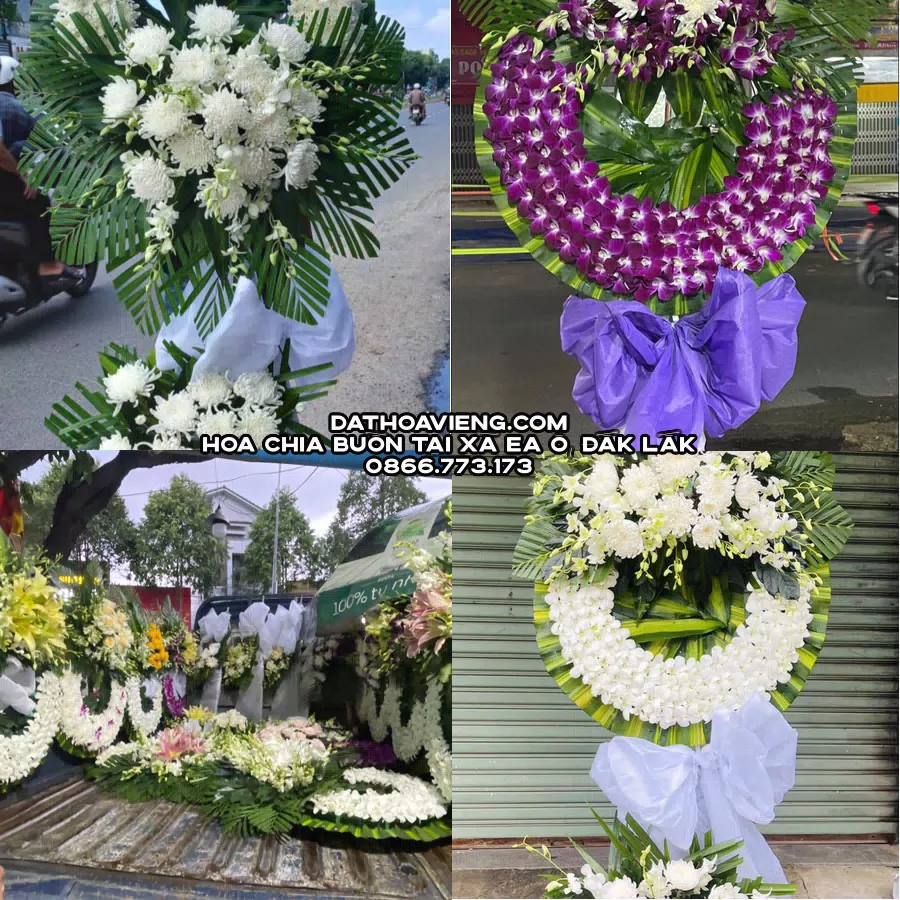 Mẫu hoa chia buồn tham khảo tại Xã Ea Ô, Đắk Lắk