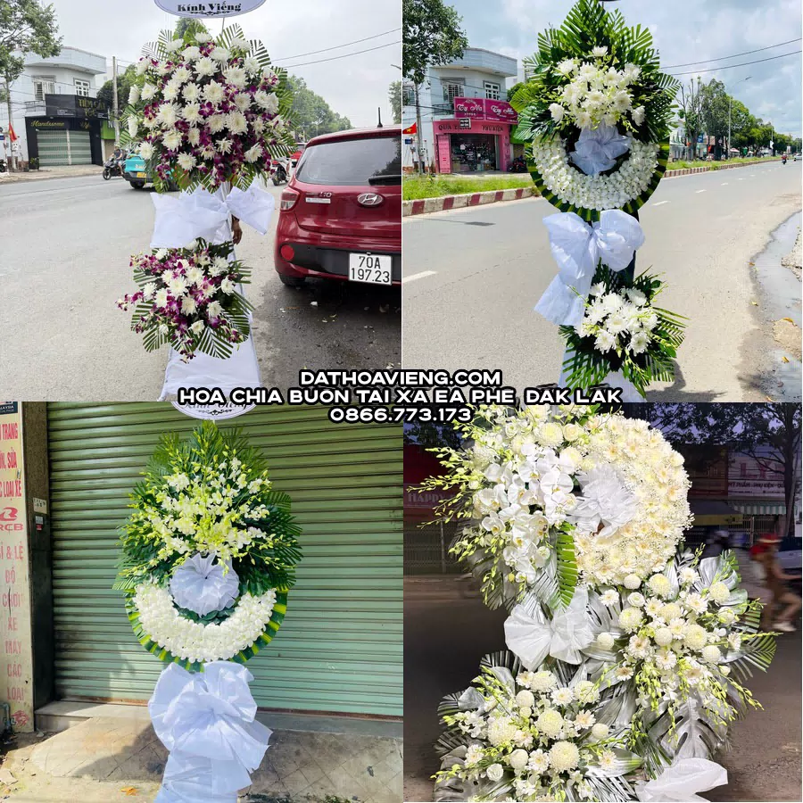 Mẫu hoa chia buồn tham khảo tại Xã Ea Phê, Đắk Lắk